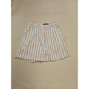 Vintage Bottoms Vertical Striped Shorts Juniors Size 9 Red White Blue Cuffed